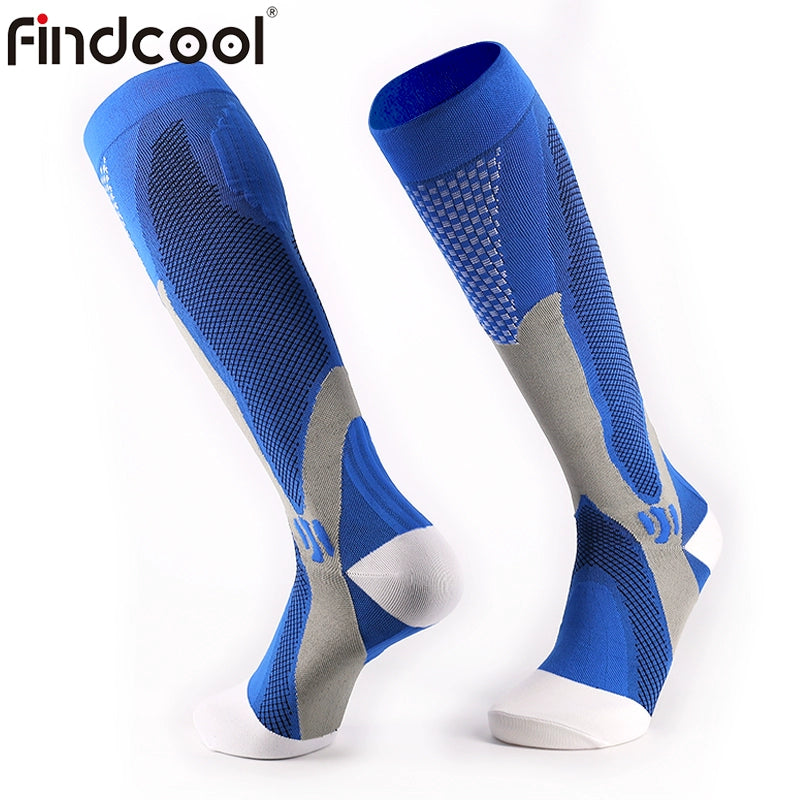 Findcool Night Running Jump Rope Knee High Cross-Country Athletic Socks